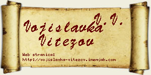Vojislavka Vitezov vizit kartica